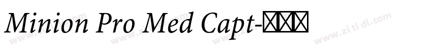 Minion Pro Med Capt字体转换